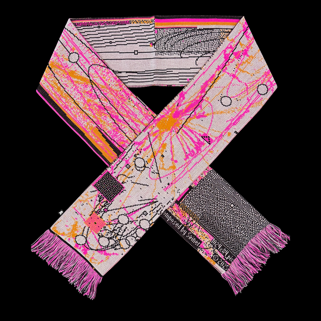 Sainer scarf, knit detail